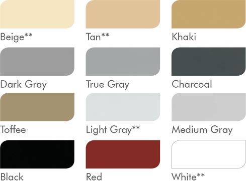 Product Colour Charts
